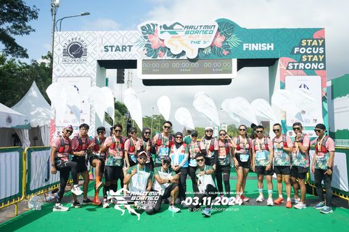 Race photo from Arutmin Borneo Run 2024