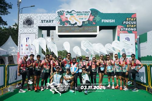 Race photo from Arutmin Borneo Run 2024