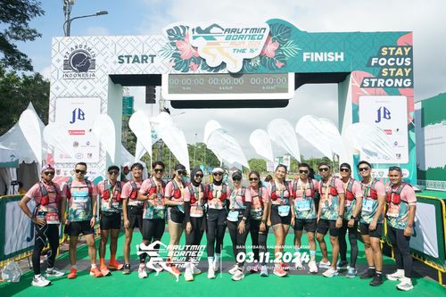 Race photo from Arutmin Borneo Run 2024