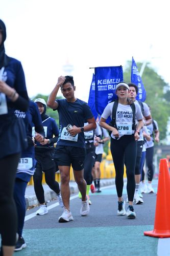 Race photo from KEMLU RUN 2025