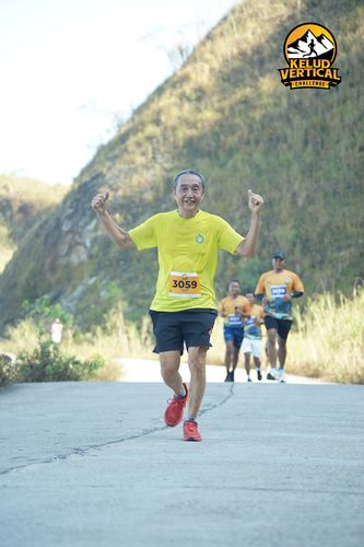 Race photo from Kelud Vertical Challenge 2024