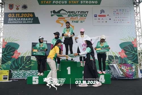 Race photo from Arutmin Borneo Run 2024