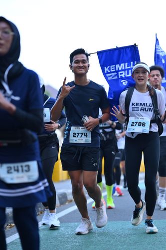 Race photo from KEMLU RUN 2025