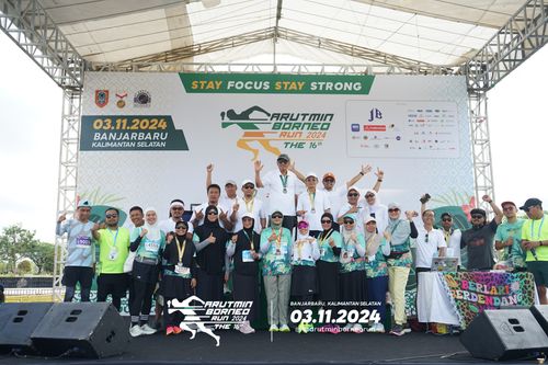 Race photo from Arutmin Borneo Run 2024