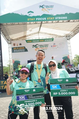 Race photo from Arutmin Borneo Run 2024