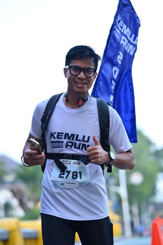 Race photo from KEMLU RUN 2025