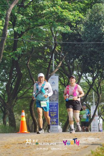 Race photo from BAF LIONS RUN 2024