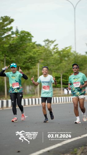 Race photo from Arutmin Borneo Run 2024