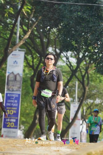 Race photo from BAF LIONS RUN 2024