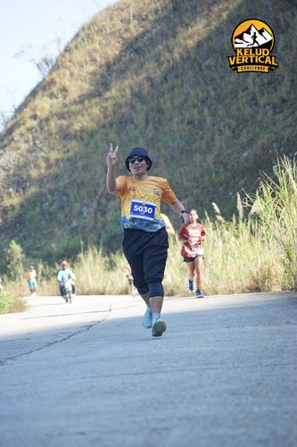 Race photo from Kelud Vertical Challenge 2024