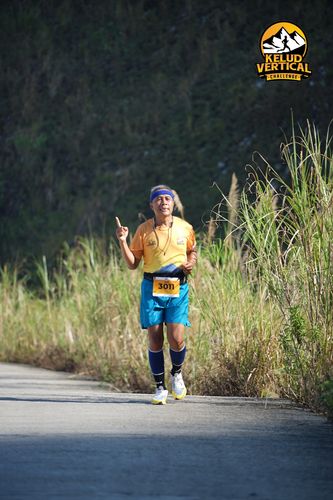 Race photo from Kelud Vertical Challenge 2024