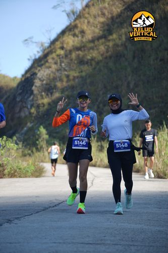 Race photo from Kelud Vertical Challenge 2024