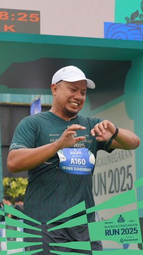 Race photo from Mangkunegaran Run 2025