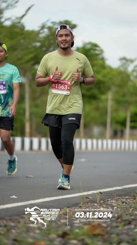 Race photo from Arutmin Borneo Run 2024