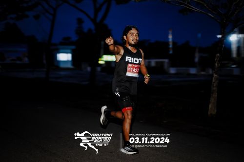 Race photo from Arutmin Borneo Run 2024