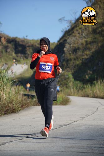 Race photo from Kelud Vertical Challenge 2024