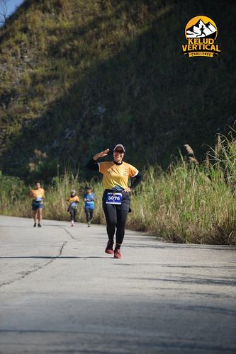 Race photo from Kelud Vertical Challenge 2024