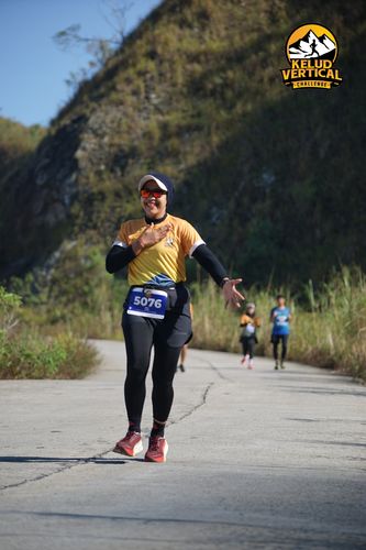Race photo from Kelud Vertical Challenge 2024