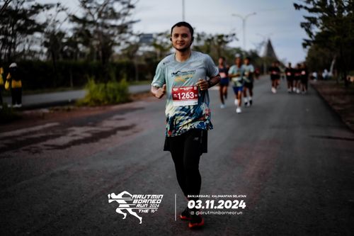 Race photo from Arutmin Borneo Run 2024