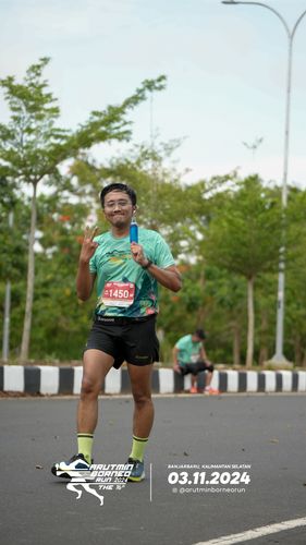 Race photo from Arutmin Borneo Run 2024