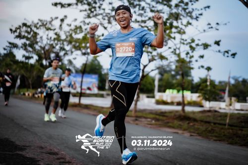 Race photo from Arutmin Borneo Run 2024