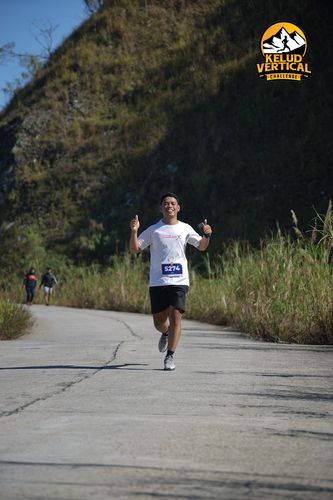 Race photo from Kelud Vertical Challenge 2024