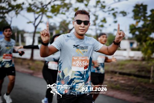 Race photo from Arutmin Borneo Run 2024