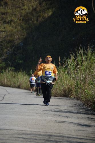 Race photo from Kelud Vertical Challenge 2024