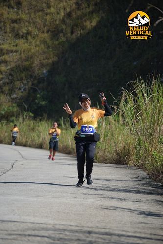 Race photo from Kelud Vertical Challenge 2024
