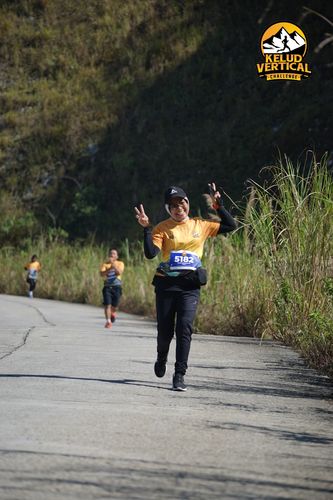 Race photo from Kelud Vertical Challenge 2024