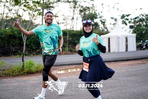 Race photo from Arutmin Borneo Run 2024