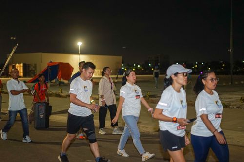 Race photo from PIK NITE RUN VIBES