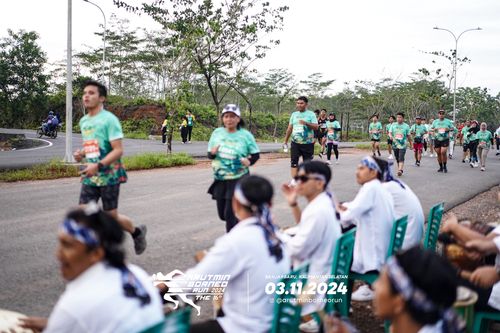 Race photo from Arutmin Borneo Run 2024