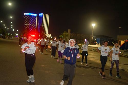 Race photo from PIK NITE RUN VIBES