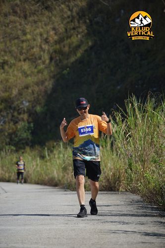 Race photo from Kelud Vertical Challenge 2024