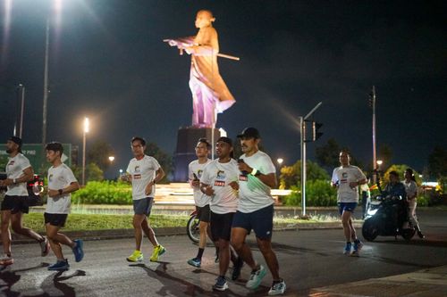 Race photo from PIK NITE RUN VIBES