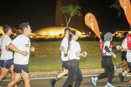 Race photo from PIK NITE RUN VIBES
