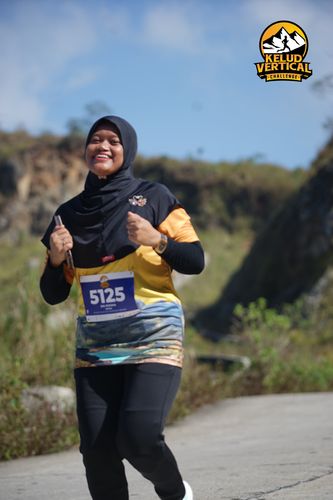 Race photo from Kelud Vertical Challenge 2024