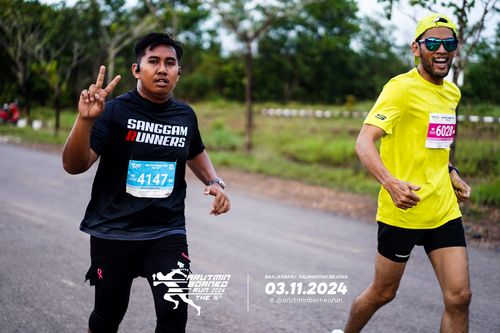 Race photo from Arutmin Borneo Run 2024