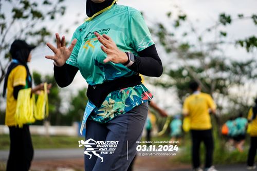 Race photo from Arutmin Borneo Run 2024