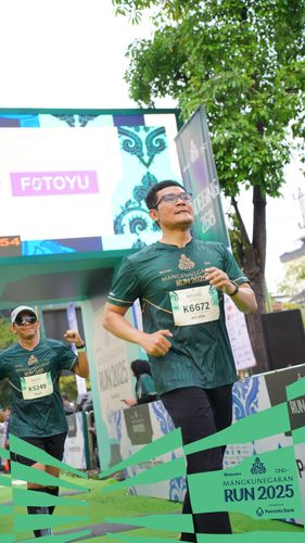Race photo from Mangkunegaran Run 2025