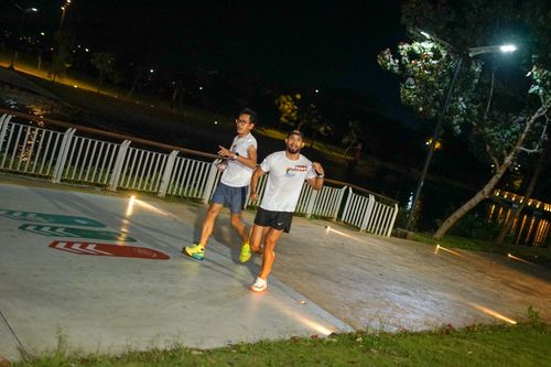 Race photo from PIK NITE RUN VIBES