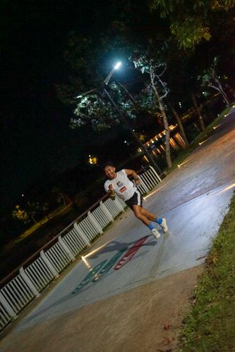 Race photo from PIK NITE RUN VIBES