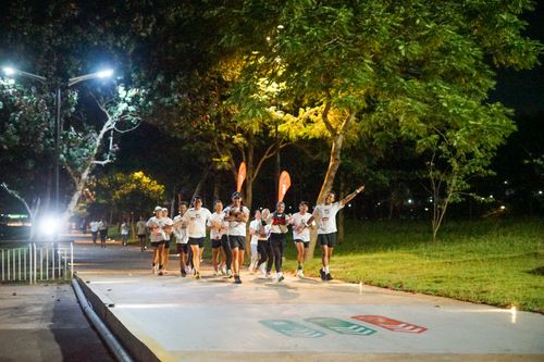 Race photo from PIK NITE RUN VIBES
