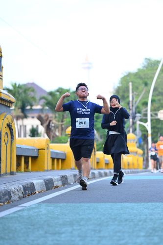 Race photo from KEMLU RUN 2025