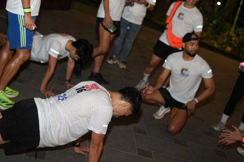 Race photo from PIK NITE RUN VIBES