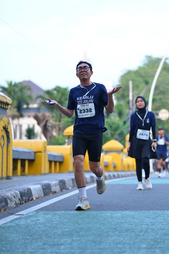Race photo from KEMLU RUN 2025