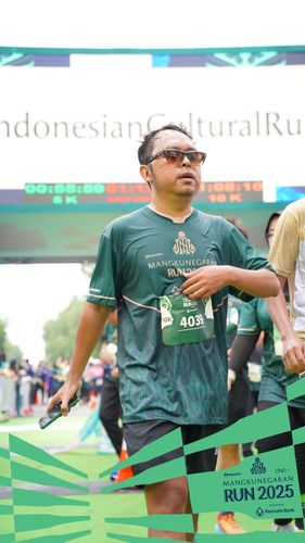 Race photo from Mangkunegaran Run 2025