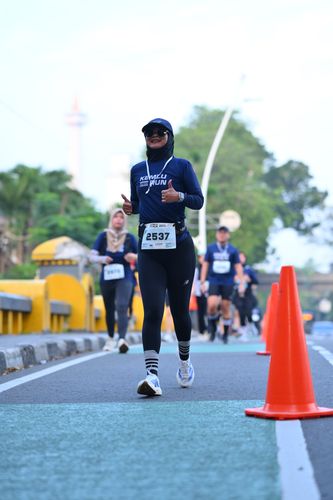 Race photo from KEMLU RUN 2025