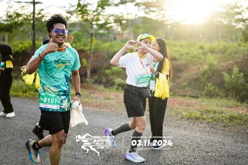Race photo from Arutmin Borneo Run 2024